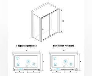 Душевой уголок RGW CL-45, 040945310-11, 130 х 100 x 185 см, дверь раздвижная, стекло прозрачное, хром