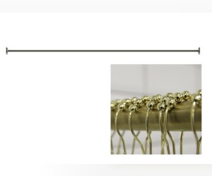 Карниз прямой Радомир 1-12-3-0-0-994 200 см для прямоугольной ванны, золото