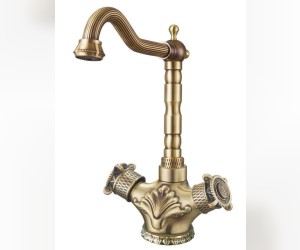 Смеситель Zorg Antic A 3005K-BR для кухонной мойки, античная бронза