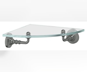 Полка с держателями 3SC Stilmar STI 418 угловая 22 см, античное серебро