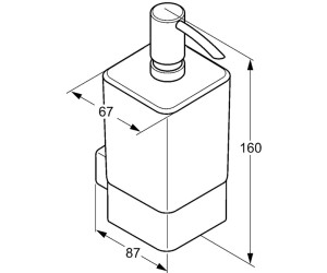 Дозатор жидкого мыла Kludi E2 4997605 16 см, цвет хром