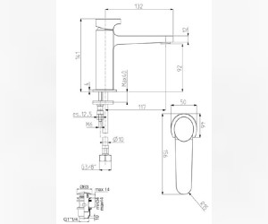 Смеситель Fima Carlo Frattini Next F3931CR для раковины, д/к