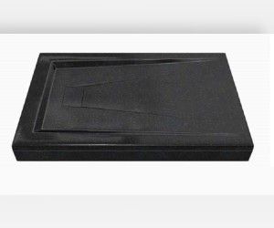 Душевой поддон Bas Атриум 120 x 80 см, Антрацит, ЛП00033, литьевой мрамор, прямоугольный, черный