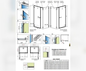 Душевой уголок Radaway Arta KDS I L, 100 х 90 см, стекло прозрачное, левое исполнение