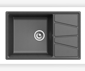 Кухонная мойка GranFest Vertex GF-V-780 L, 78х50 см, графит