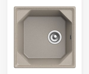 Кухонная мойка GranFest Unique GF-U-500, 50х50 см, песочная