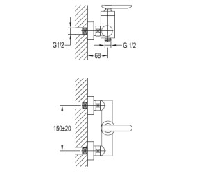 Смеситель Cezares Siesta SIESTA-D-01 для душа