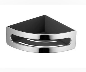 Угловая корзинка для губки Keuco Elegance New 11657 010001, хром/антрацит