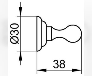 Крючок Keuco Astor, хром, 02114010000