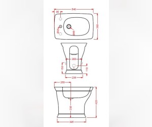 Биде ArtCeram Civitas CIB002 34; 00, напольное