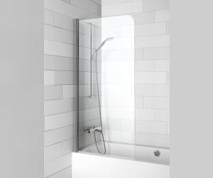 Стеклянная шторка для ванны Riho Novik Z107 GZT9300075, 150 x 75 см, универсальная