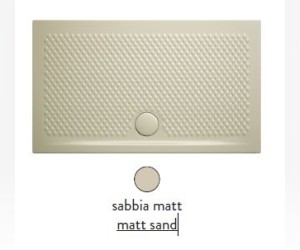 Поддон ArtCeram Texture 90 х 70 х 5,5 см, PDR017 31; 00, прямоугольный, цвет - sabbia matt (бежевый), из искусственного камня