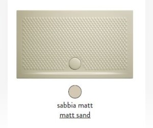 Поддон ArtCeram Texture 120 х 80 х 5,5 см, PDR021 31; 00, прямоугольный, цвет - sabbia matt (бежевый), из искусственного камня