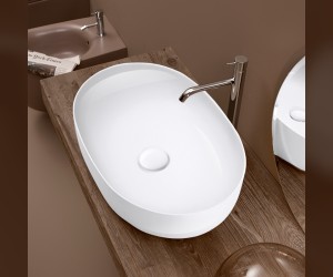 Раковина накладная Kerasan Nolita 534301*0, 60 х 40 см, цвет белый глянцевый