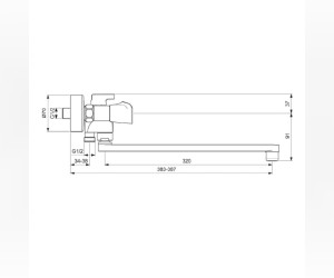 Смеситель для ванны и душа Vidima Neo BA336AA, хром