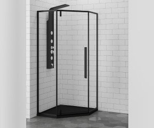 Душевой уголок RGW SV-81-B 32328188-14 80 х 80 см трапеция, черный