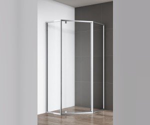 Душевой уголок Cezares ECO-O-P-1-90-C-Cr, 90 х 90 х 195 см, стекло прозрачное