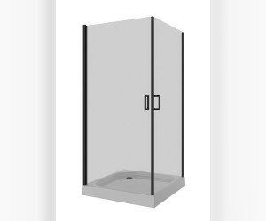 Душевой уголок Niagara Nova 90 х 90 см, профиль черный, стекло прозрачное, NG-6803-08 BLACK