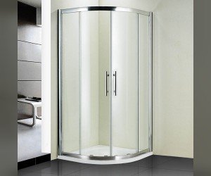 Душевой уголок RGW HO-51, 03065199-11, 90 х 90 x 195 см, четверть круга, дверь раздвижная, стекло прозрачное, хром