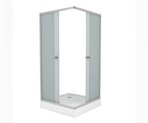 Душевой уголок Niagara Eco NG- 009-14Q матовое с поддоном 900 х 900 х 1950 см, профиль хром