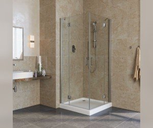 Душевой уголок Vegas Glass AFA Lux, 90 x 90 x 199.5 см, профиль глянцевый хром, стекло прозрачное