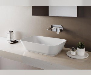 Раковина Vitra Geo накладная, с переливом, белый, 7425B003-0012