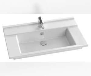 Раковина-столешница Jacob Delafon Struktura EXH112-00, 80 x 48 см, подвесная