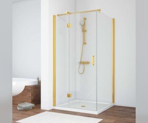 Душевой уголок Vegas Glass AFP-Fis, 100 x 90 x 190 см, профиль золото, стекло прозрачное