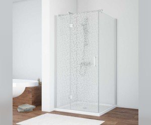 Душевой уголок Vegas Glass AFP-Fis, 100 x 90 x 190 см, профиль матовый хром, стекло фея