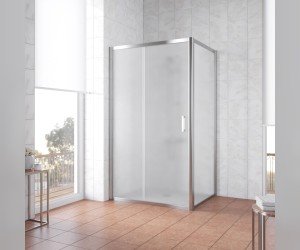 Душевой уголок Vegas Glass ZP+ZPV, 100 x 70 x 190 см, профиль глянцевый хром, стекло сатин