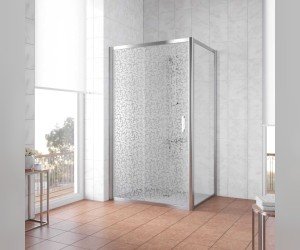 Душевой уголок Vegas Glass ZP+ZPV, 100 x 70 x 190 см, профиль глянцевый хром, стекло фея