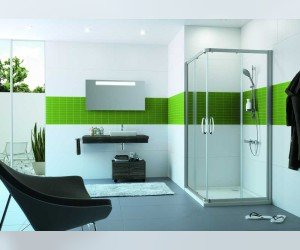 Душевой уголок Huppe Fracture 2.CU0104.069.321 100 x 100 x 190 см, профиль серебро с ярким блеском