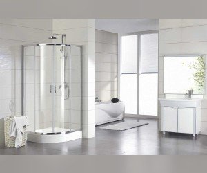 Душевой уголок Bravat Drop BS090.1200A, 90 x 90 x 200 см, двери раздвижные, стекло прозрачное, хром