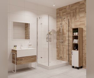 Душевой уголок Niagara Nova 120 х 90 см, профиль хром, стекло прозрачное, NG-6618-08