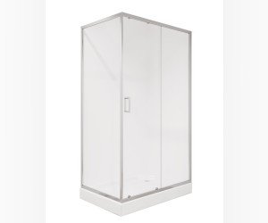 Душевой уголок Niagara Nova 120 х 80 см, профиль хром, стекло прозрачное, NG-6612-08