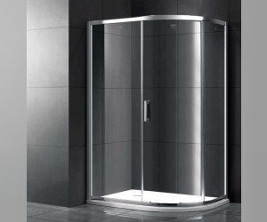 Душевой уголок Gemy Victoria S30201, 120 х 90 см, асимметричный, профиль хром, стекло прозрачное