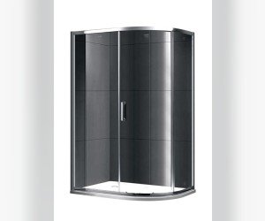 Душевой уголок Gemy Victoria S30201, 120 х 90 см, асимметричный, профиль хром, стекло прозрачное