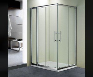Душевой уголок RGW HO-42, 03064292-11, 90 х 120 x 195 см, дверь раздвижная, стекло прозрачное, хром