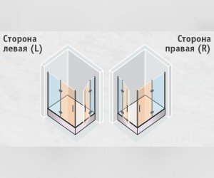 Душевой уголок Vegas Glass AFA-F Lux, 110 x 90 x 199.5 см, профиль бронза, стекло прозрачное