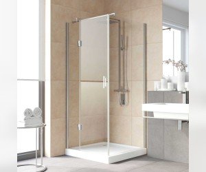 Душевой уголок Vegas Glass AFP-Fis Lux, 100 x 90 x 199.5 см, профиль глянцевый хром, стекло прозрачное