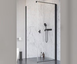 Душевой уголок Radaway Nes Black KDJ I, 90 x 75 см, правая дверь, стекло прозрачное, профиль черный