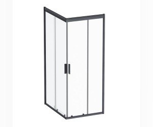 Душевой уголок Am.Pm Gem 100 х 80 см, профиль черный матовый, стекло прозрачное, W90G-404-100280-BT