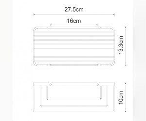 Полка металлическая прямая WasserKRAFT Серия К, К-711