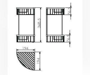 Полка угловая Langberger 70262