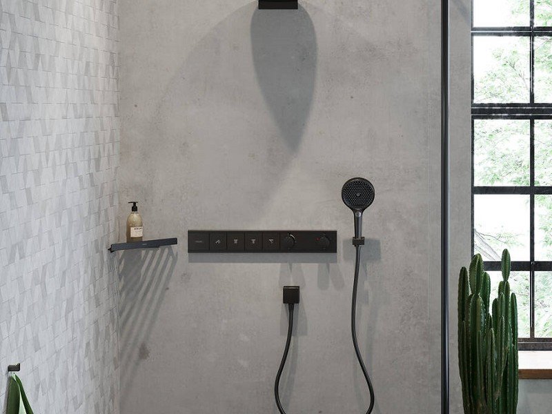 Полка Hansgrohe AddStoris угловая 30 см, чёрный матовый, 41741670