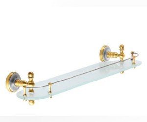 Полка Migliore Mirella ML.MRL-M050.CRDO, хром/золото