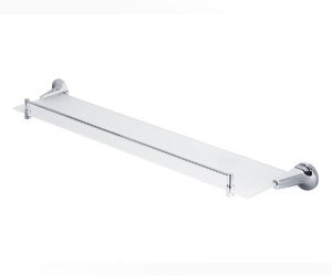 Полка стеклянная с галереей Veragio Oscar OSC-5211.CR, 60 см, хром/матовое стекло