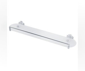 Полка стеклянная с ограничителем 60 см. Veragio Stanford, хром VR.STD-7711.CR