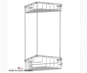 Полочка-решетка угловая 2-х ярусная FBS Ryna RYN 003 18/18 см