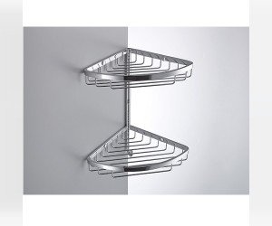 Двойная угловая полочка с крючком Colombo Complimenti B9604